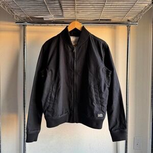 Deus Ex Machina Carhartt Santa Fe Style Black Preppy Full Zip Bomber Jacket